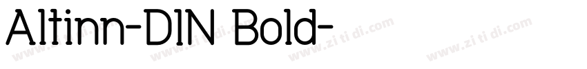 Altinn-DIN Bold字体转换